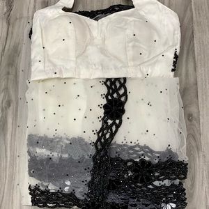 Saree stitched with stitched blouse